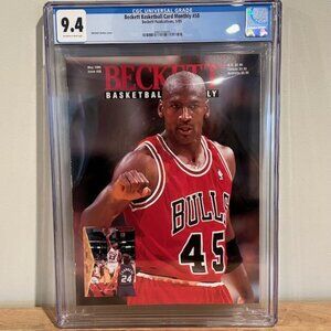 Beckett Basketball Magazine Michael Jordan #58 Price guide CGC 9.4 Chicago Bulls